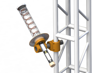 L-Band helix on mast