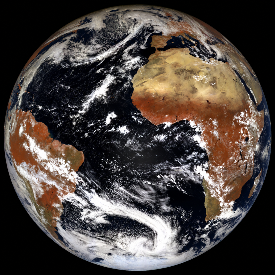 Elektro-L3 full-disk false-colour image received by OE3HWC